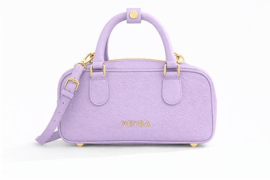Borsa mini VEYRA con tracolla lilac